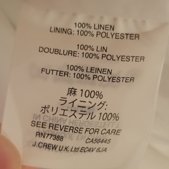 J. Crew White Linen Regent Blazer 16 - Picture 8 of 11